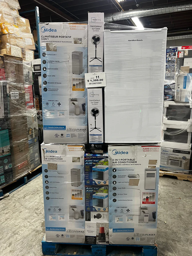 air conditioner liquidation pallets europe