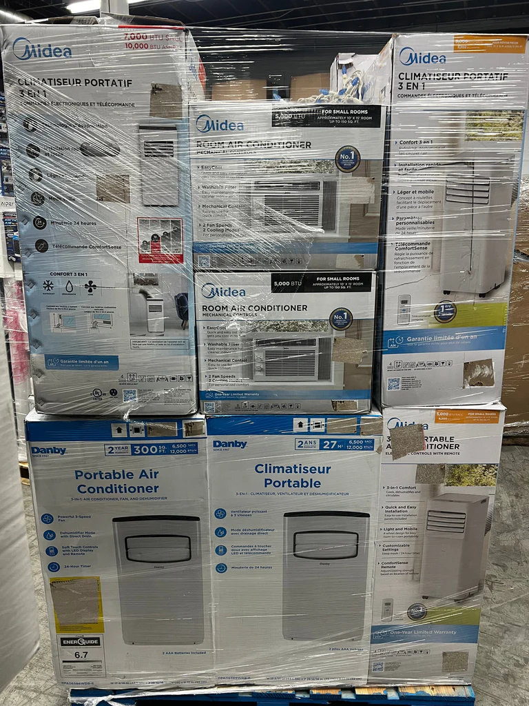 air conditioners pallets