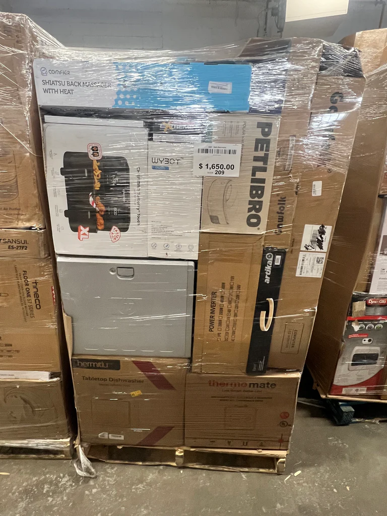 electronics pallets with manifest eu
