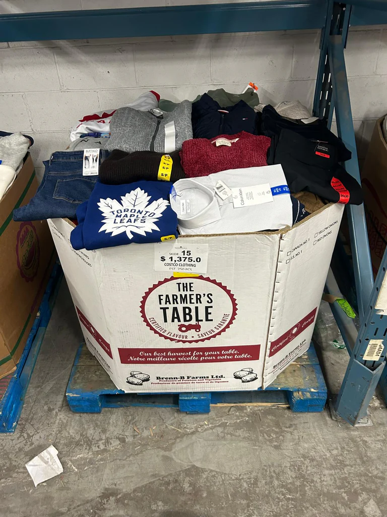 costco clothing pallets bulk buy europe