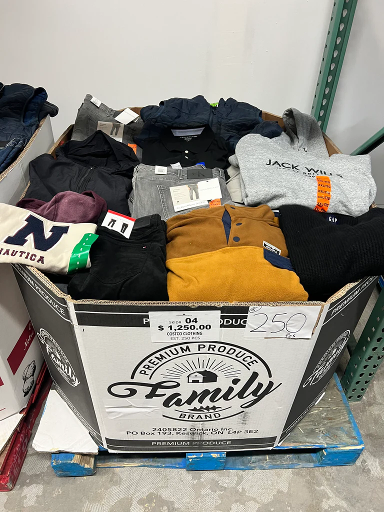 wholesale brand name clothing pallets europe