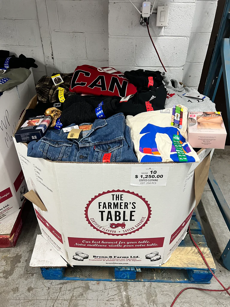 wholesale costco clothing pallets europe